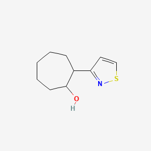 2-(1,2-Thiazol-3-yl)cycloheptan-1-ol