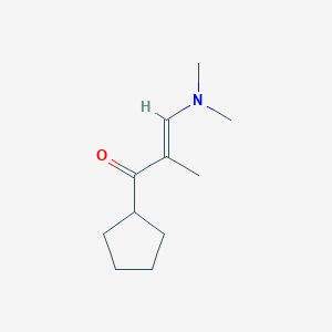 1-Cyclopentyl-3-(dimethylamino)-2-methylprop-2-en-1-one