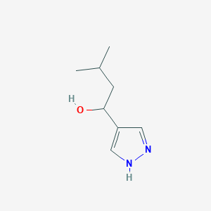 3-Methyl-1-(1H-pyrazol-4-yl)butan-1-ol