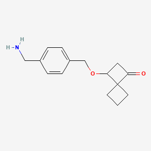 3-{[4-(Aminomethyl)phenyl]methoxy}spiro[3.3]heptan-1-one