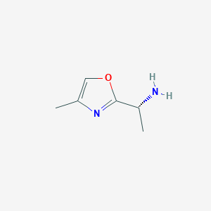 (1R)-1-(4-Methyl-1,3-oxazol-2-yl)ethan-1-amine