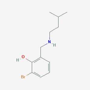 2-Bromo-6-{[(3-methylbutyl)amino]methyl}phenol