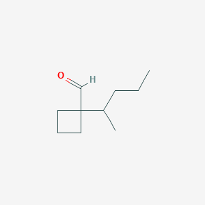 1-(Pentan-2-yl)cyclobutane-1-carbaldehyde