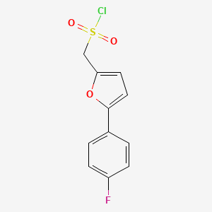 [5-(4-Fluorophenyl)furan-2-yl]methanesulfonyl chloride