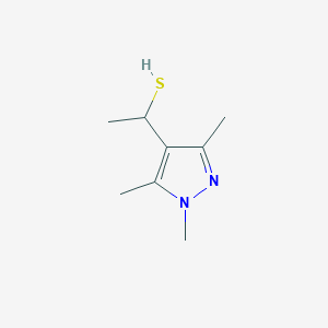 1-(trimethyl-1H-pyrazol-4-yl)ethane-1-thiol