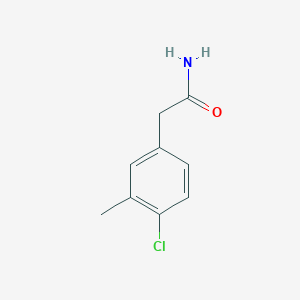 molecular formula C9H10ClNO B13282863 2-(4-Chloro-3-methylphenyl)acetamide 