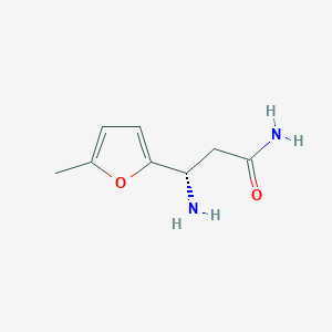 (3S)-3-amino-3-(5-methylfuran-2-yl)propanamide