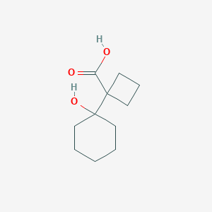 1-(1-Hydroxycyclohexyl)cyclobutane-1-carboxylic acid