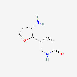 5-(3-Aminooxolan-2-yl)-1,2-dihydropyridin-2-one