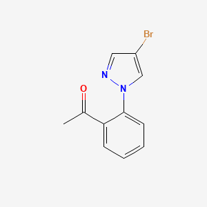 1-[2-(4-Bromo-1H-pyrazol-1-YL)phenyl]ethan-1-one