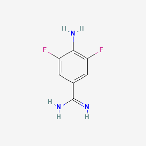 4-Amino-3,5-difluorobenzene-1-carboximidamide