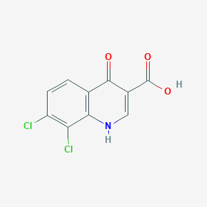 B132829 7,8-dichloro-4-oxo-1H-quinoline-3-carboxylic Acid CAS No. 144061-33-6