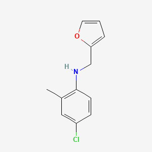 4-chloro-N-(furan-2-ylmethyl)-2-methylaniline