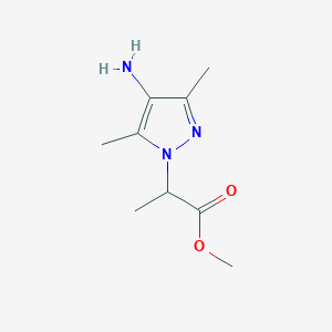 methyl 2-(4-amino-3,5-dimethyl-1H-pyrazol-1-yl)propanoate