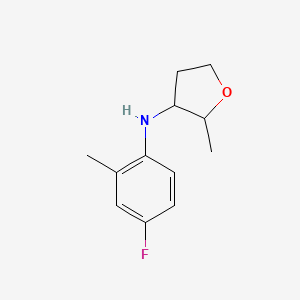 N-(4-Fluoro-2-methylphenyl)-2-methyloxolan-3-amine