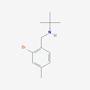 [(2-Bromo-4-methylphenyl)methyl](tert-butyl)amine