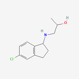 1-[(5-Chloro-2,3-dihydro-1H-inden-1-yl)amino]propan-2-ol