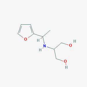 2-{[1-(Furan-2-yl)ethyl]amino}propane-1,3-diol