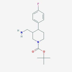 tert-Butyl 3-(aminomethyl)-4-(4-fluorophenyl)piperidine-1-carboxylate