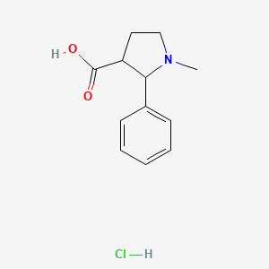 1-Methyl-2-phenylpyrrolidine-3-carboxylic acid hydrochloride