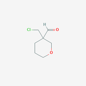 3-(Chloromethyl)oxane-3-carbaldehyde