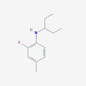 2-fluoro-4-methyl-N-(pentan-3-yl)aniline