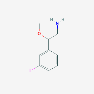 2-(3-Iodophenyl)-2-methoxyethan-1-amine