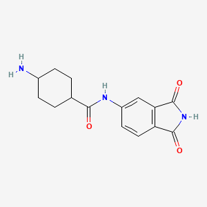 4-Amino-N-(1,3-dioxo-2,3-dihydro-1H-isoindol-5-yl)cyclohexane-1-carboxamide