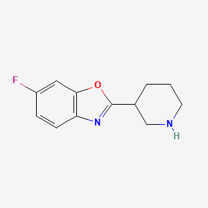 6-Fluoro-2-(piperidin-3-yl)-1,3-benzoxazole