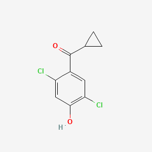 2,5-Dichloro-4-cyclopropanecarbonylphenol