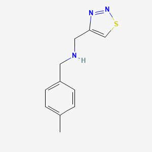 [(4-Methylphenyl)methyl](1,2,3-thiadiazol-4-ylmethyl)amine