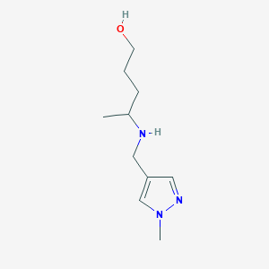 4-{[(1-methyl-1H-pyrazol-4-yl)methyl]amino}pentan-1-ol