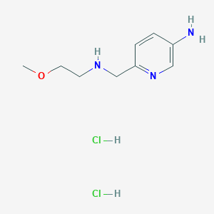 6-{[(2-Methoxyethyl)amino]methyl}pyridin-3-amine dihydrochloride