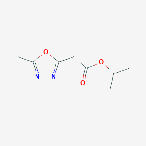 Propan-2-yl 2-(5-methyl-1,3,4-oxadiazol-2-yl)acetate