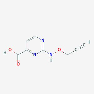 2-[(Prop-2-yn-1-yloxy)amino]pyrimidine-4-carboxylic acid