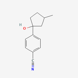 4-(1-Hydroxy-3-methylcyclopentyl)benzonitrile