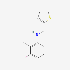 3-fluoro-2-methyl-N-(thiophen-2-ylmethyl)aniline