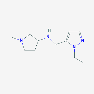 N-[(1-Ethyl-1H-pyrazol-5-yl)methyl]-1-methylpyrrolidin-3-amine