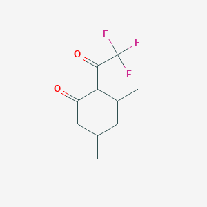 3,5-Dimethyl-2-(trifluoroacetyl)cyclohexan-1-one