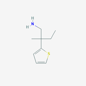 2-Methyl-2-(thiophen-2-YL)butan-1-amine