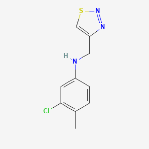 3-Chloro-4-methyl-N-(1,2,3-thiadiazol-4-ylmethyl)aniline