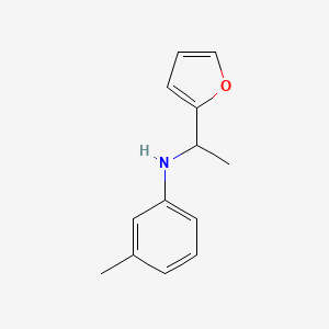 N-[1-(furan-2-yl)ethyl]-3-methylaniline