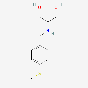 2-({[4-(Methylsulfanyl)phenyl]methyl}amino)propane-1,3-diol