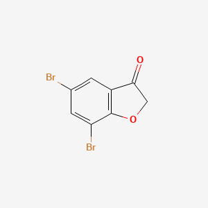 5,7-Dibromo-2,3-dihydro-1-benzofuran-3-one