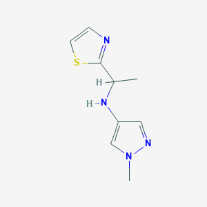 1-methyl-N-[1-(1,3-thiazol-2-yl)ethyl]-1H-pyrazol-4-amine