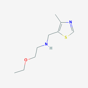 (2-Ethoxyethyl)[(4-methyl-1,3-thiazol-5-yl)methyl]amine