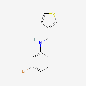 3-bromo-N-(thiophen-3-ylmethyl)aniline