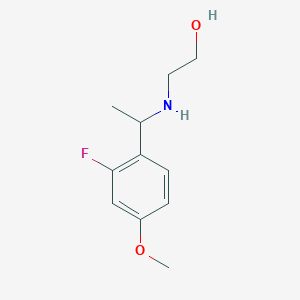 2-{[1-(2-Fluoro-4-methoxyphenyl)ethyl]amino}ethan-1-ol