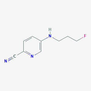 5-[(3-Fluoropropyl)amino]pyridine-2-carbonitrile