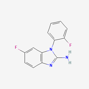 6-Fluoro-1-(2-fluorophenyl)-1H-1,3-benzodiazol-2-amine